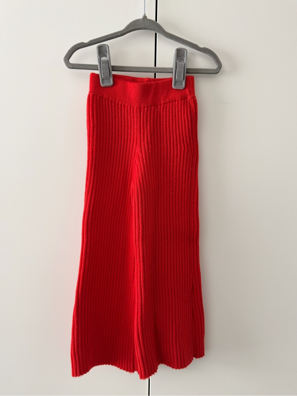 Misha & Puff Kids Ribbed Merino Wool Pants – Tomato Red